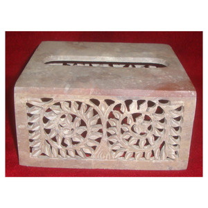 Hand Carving Antique Tissue Box For Wedding And Home Decorative - Product Image 1