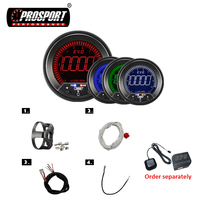 Untuk Tachometer Digital & Meter RPM EVO 85mm Baru dengan GPS 12V Rentang 11.000 RPM Universal Fit