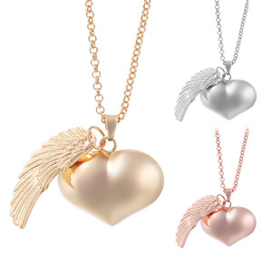 OEM/ODM Design personnalisé 925 Sterling Silver Wings Coeur Mexicain Bolas <span class=keywords><strong>Grossesse</strong></span> Ange Boules Pendentifs - Product Image 1