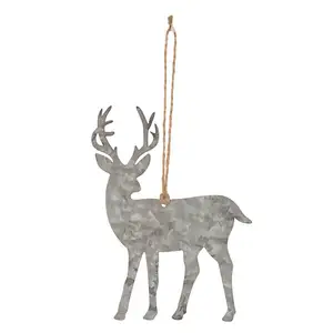 Christmas Hanging Ornament Metal Reindeer Christmas Deer Decoration Christmas Door Window Hanging Home Decor Customized Size