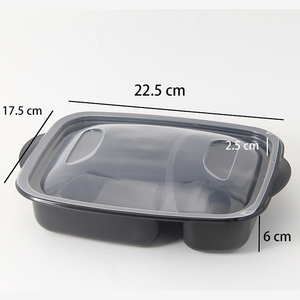 <span class=keywords><strong>Plateau</strong></span> en plastique Transparent pour salade, légumes, contenants transparents pour aliments, à emporter, vente en gros, récipients, 10 pièces - Product Image 2