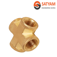 Vente en gros de raccords de tuyauterie en laiton croisé avec extrémités femelles tailles 3/4 \ "à 2 \" filetage NPT forgé avec des techniques hydrauliques
