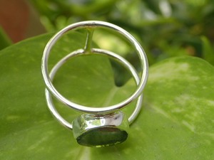 Bague élégante légère en argent sterling 925 pour femme incrustation de pierres précieuses en tourmaline pour une utilisation quotidienne ou événementielle - Product Image 3