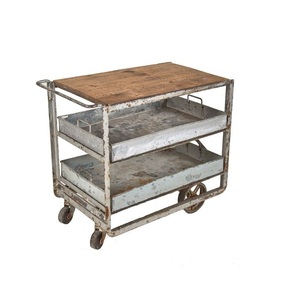 Mueble Industrial de madera maciza, tablero lateral Vintage - Product Image 4