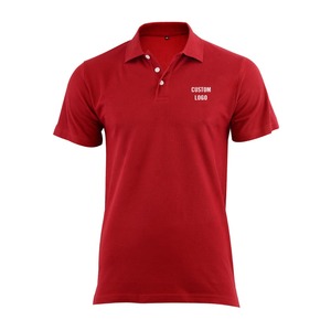 เสื้อโปโลแขนสั้นสำหรับผู้ชาย, เสื้อกีฬาผ้าฝ้ายย้อมสี100% พิมพ์ลาย - Product Image 6