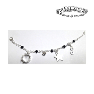 Pulsera de plata de ley de alta calidad, pulsera de plata de ley extraíble, pulsera de plata de ley 925 a granel - Product Image 1