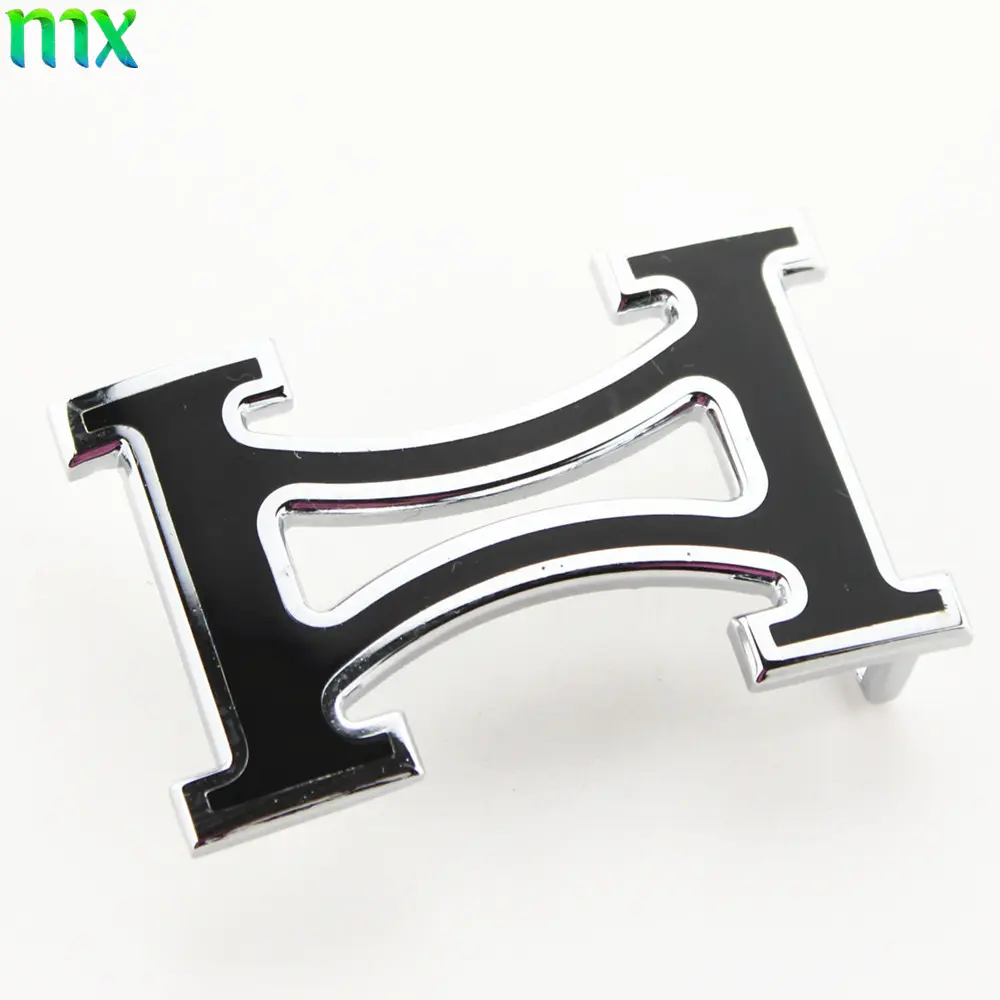 hot selling zinc alloy H shape plate belt buckle