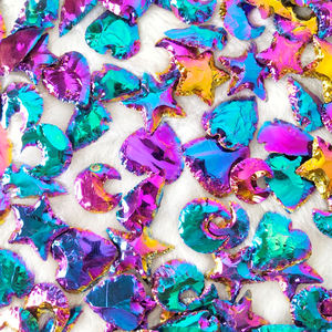 Fengfeng shui — cabochon en pierre d'obsidienne noire pour hommes, sculpture croissant de cristal en pierre précieuse, décoration de lune, de cœur et d'étoile, flèche, vente en gros - Product Image 4