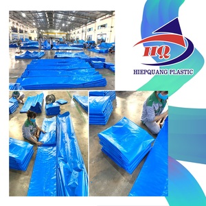 Bâche PE classique HDPE/LDPE laminé à deux faces imperméable antirouille étanche à l'humidité couvre motif tissé pour une utilisation en extérieur - Product Image 1