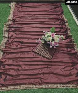 ชุดคอลเลกชั่นผ้าไหมส่าหรีสไตล์อินเดียปักลายเต็มรูปแบบชุดปาร์ตี้งานแต่งกระโปรงวัสดุเสื้อออกงานกลางคืน - Product Image 5