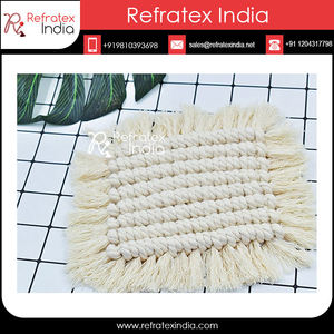 Posavasos de mesa de macramé de lujo, y fabricación por refractex suministro a granel, India, hecho en la India para Bes, novedad de 2020 - Product Image 5