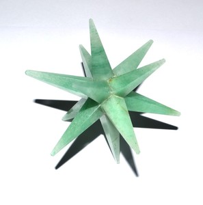 Commande en ligne pour étoile Merkaba verte, Aventurine Merkaba Star 12, grand Point, pour envoi gratuit - Product Image 1