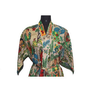 Peignoir en tissu de coton pur, vente en gros, - Product Image 1