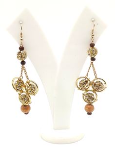 Nuevos pendientes de aro bohemios de moda para mujer hechos a mano con hilo de seda largo Cristal Diamantes de imitación borla con cuentas joyería étnica - Product Image 1