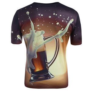 Venta al por mayor de alta calidad personalizada hombres publicidad sublimación camisas 100 poliéster estilo personalizado sublimación camiseta con moq bajo - Product Image 2