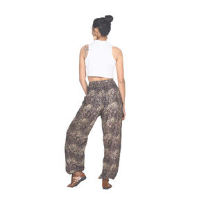Napat Clothing Paisley Mistery 16 Men/Women's harem pants in Black Gold PP0004 020016 10 ready to ship - Product Image 3