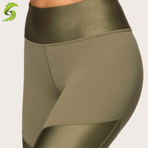 2021 las mujeres de tinte de corbata de alta cintura acanalada el ascensor de Scrunch botín medias deporte Yoga polainas - Product Image 6