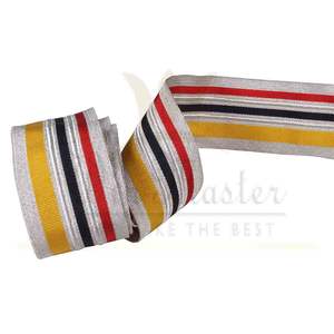 Dentelle tressée fantaisie or clair 10mm | Rubans de médaille de couleur et de taille personnalisés à vendre - Product Image 1