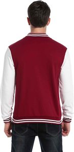 Blouson aviateur universitaire en toile de haute qualité pour hommes style letterman pour l'hiver - Product Image 3