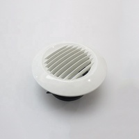 Grilles de ventilation linéaires rondes en plastique ABS pour plafond de climatisation avec design moderne