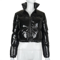 Veste bomber en duvet imperméable de qualité supérieure, conçue sur mesure, pour femmes, avec broderie