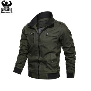 Nouveau Design coton Polyester noir et blanc hommes Bomber blouson prix compétitif meilleure qualité Bomber blouson vente en gros - Product Image 5