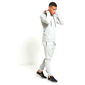 Ensembles de survêtements d'hiver personnalisés en gros |   Ensemble de survêtement pour homme en coton 100% léger de couleur unie - Product Image 3