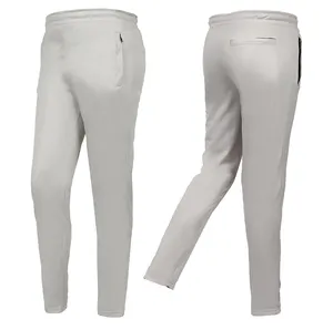 Pantalones de chándal con logotipo personalizado para hombre, cintura elástica informal con cierre de cordón, gimnasio, deportes, Yoga, dobladillo abierto