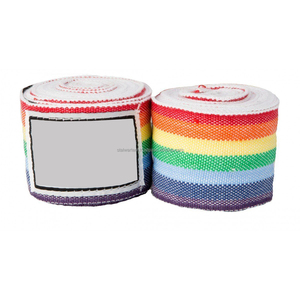 Bandages de boxe élastiques avec logo personnalisé de haute qualité conçus pour l'entraînement d'arts martiaux MMA Muay Thai Kickboxing - Product Image 3