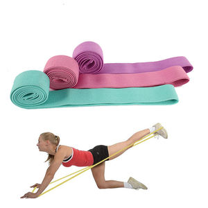 Bandas de resistencia para ejercicio en gimnasio, conjunto de 20 unidades de tela de algodón con logotipo personalizado - Product Image 2