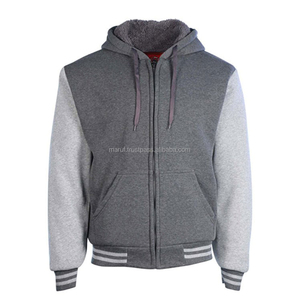 Veste bomber de baseball de haute qualité 100% coton, écologique, respirante, avec logos en patch chenille, style universitaire - Product Image 1