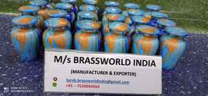 Recuerdo elegante, urna de cremación, suministros funerarios, Brassworld, India - Product Image 5