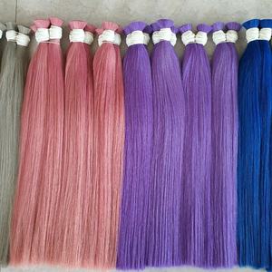 Cheveux roulement tibétains en vrac, colorés, 100%, cheveux bruts, Double Drawn, vente en gros - Product Image 3