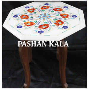 Beautiful Pure White Marble <b>Table</b> <b>Top</b> For Dining Purpose - Product Image 1