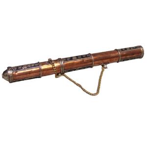 Recipiente de letras grabado religioso hecho de cobre y latón tallado decoración navideña - Product Image 6