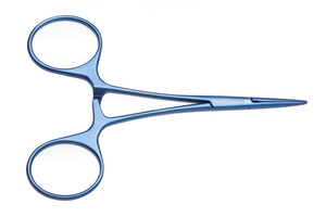 Pinzas para Mosquitos de 4.5 Pulgadas, Titanio Azul, Curvas, para Rinoplastia, Instrumentos de Cirugía Plástica ORL, Herramientas de Calidad Especial y Aprobada - Product Image 5