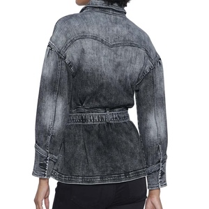Chaqueta vaquera de invierno personalizada, extragrande y reversible para mujer, estilo boyfriend de manga regular y corte holgado - Product Image 2