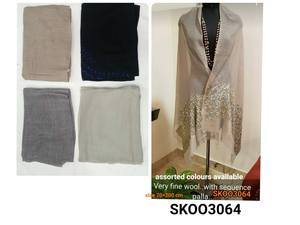 Women's Winter Wool Customized Color Geometric Solid <b>Shawl</b> Scarf <b>Indian</b> Style Long Dual-use - Product Image 2