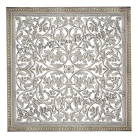 Neueste Kollektion Luxuriöser Handgefertigter Holz-Wandpaneele/ MDF Geschnitzte Wandverkleidung 90 X 90 cm