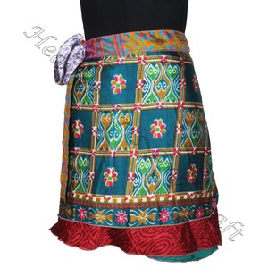 กระโปรงสั้นมินิเดรสสตรีสไตล์วินเทจ,เดรสกระโปรงสั้นแบบฮิปปี้โบฮีเมียนผ้าไหมแนววินเทจกระโปรงสั้นมินิสำหรับฤดูร้อน - Product Image 5