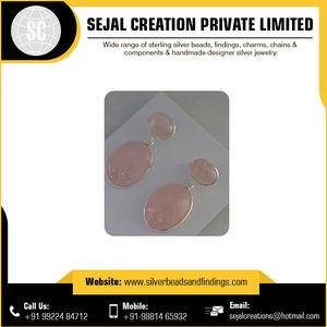 <b>Sterling</b> Bezel Gemstone <b>Silver</b> Earrings Jewelry - Product Image 4