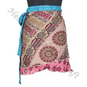 Mini jupe/robe magique trapèze Vintage de haute qualité, en soie, différents façons de porter,, livraison gratuite - Product Image 3