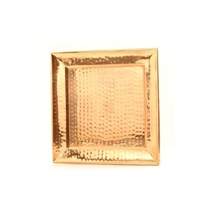 Le plus récent Article plateau de service en forme ovale en aluminium pour Fruits plateau de service en métal antidérapant Durable plateau de service en métal décoratif - Product Image 5