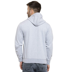 Ventes en gros de sweats à capuche d'hiver de haute qualité en molleton 100% coton avec fermeture éclair intégrale, logo personnalisé brodé, noir, service OEM - Product Image 4