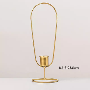 Support de bougie en fil métallique, vintage - Product Image 2