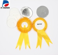 Vente directe usine : Composant DIY pour badge bouton rosette de 58 mm avec couleurs personnalisables pour la décoration de mariages et de fêtes