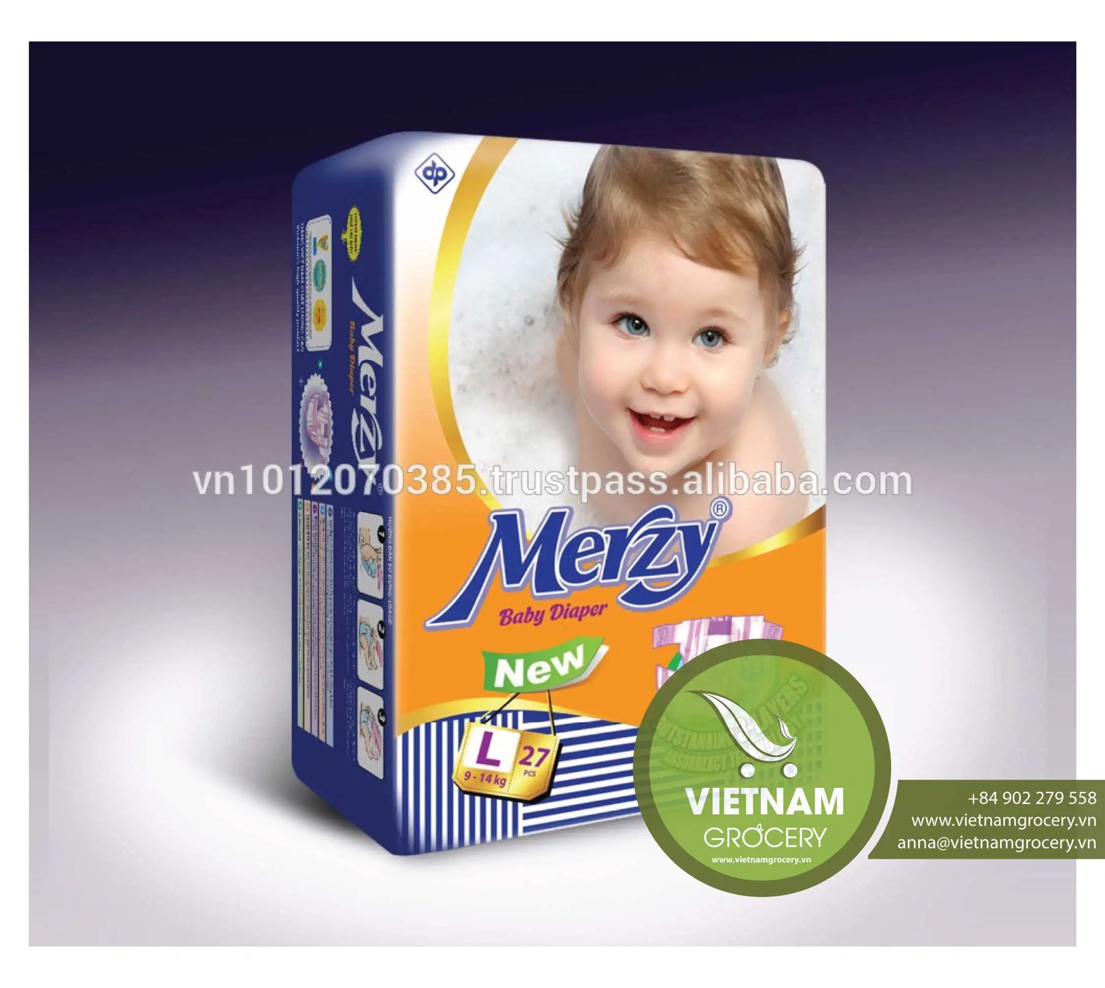 Vietnam Hohe-Qualität Merzy Baby Windeln Gute Preis