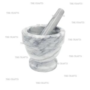 Juego de mortero y Maja de mármol a granel para herramientas de cocina ajo frutas secas hierbas y especias trituradora mortero y Maja - Product Image 5