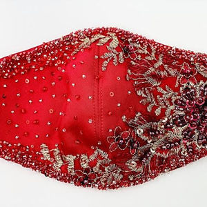 2025 Accessoires de visage élégants nouvellement conçus avec broderie Zardozi lourde pour mariage et fête - Product Image 1