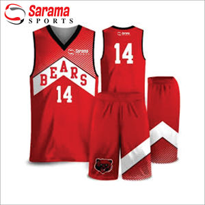Ropa de baloncesto de diseño personalizado camisetas deportivas y pantalones cortos conjunto de uniforme de entrenamiento de hombres sublimación de baloncesto, - Product Image 1